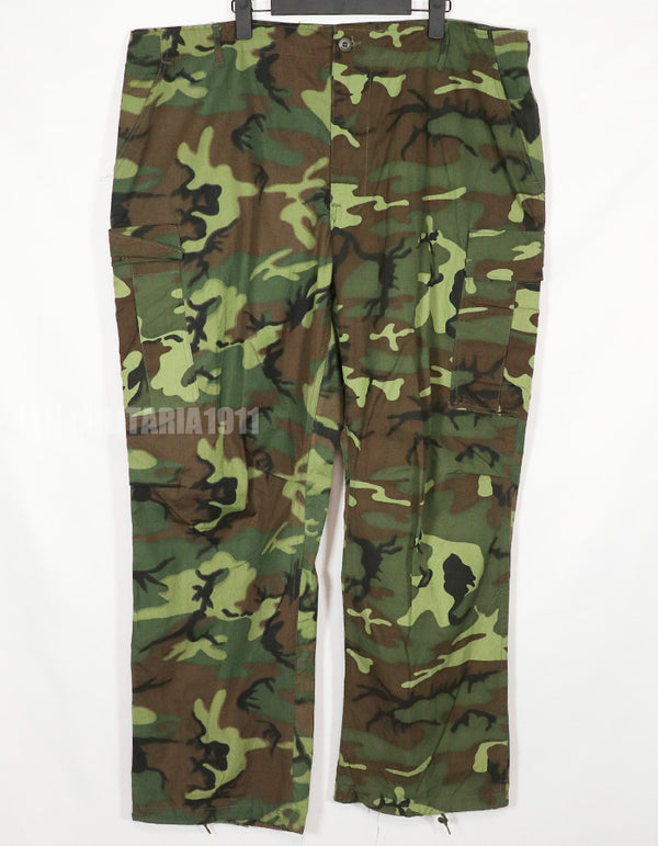 実物　1967年製 ポップリン製　デッドストック　ERDL パンツ　XLサイズ　生地2種類混合　レア品