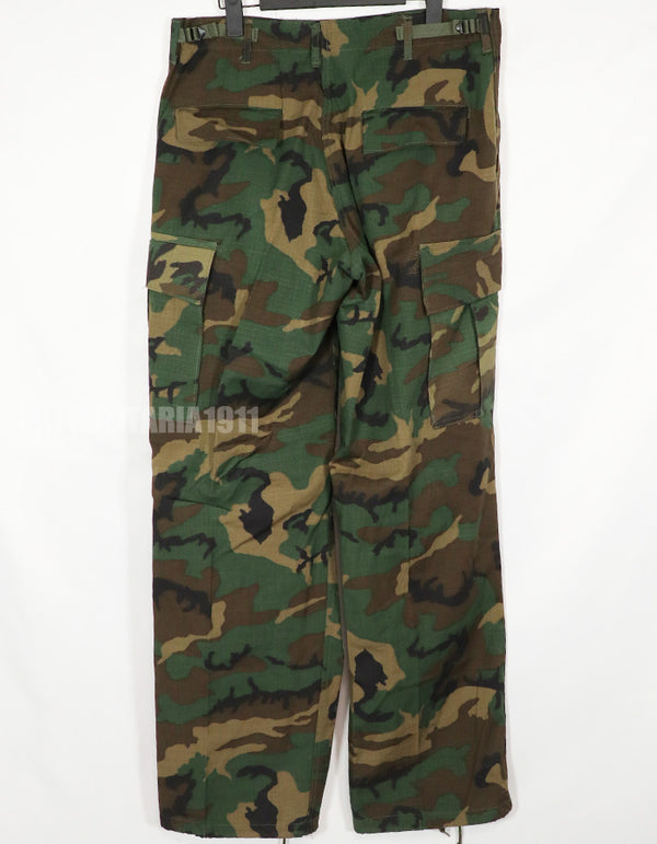 実物　1970年製　デッドストック　リップストップ　ERDL ファティーグパンツ　ブラウンリーフ