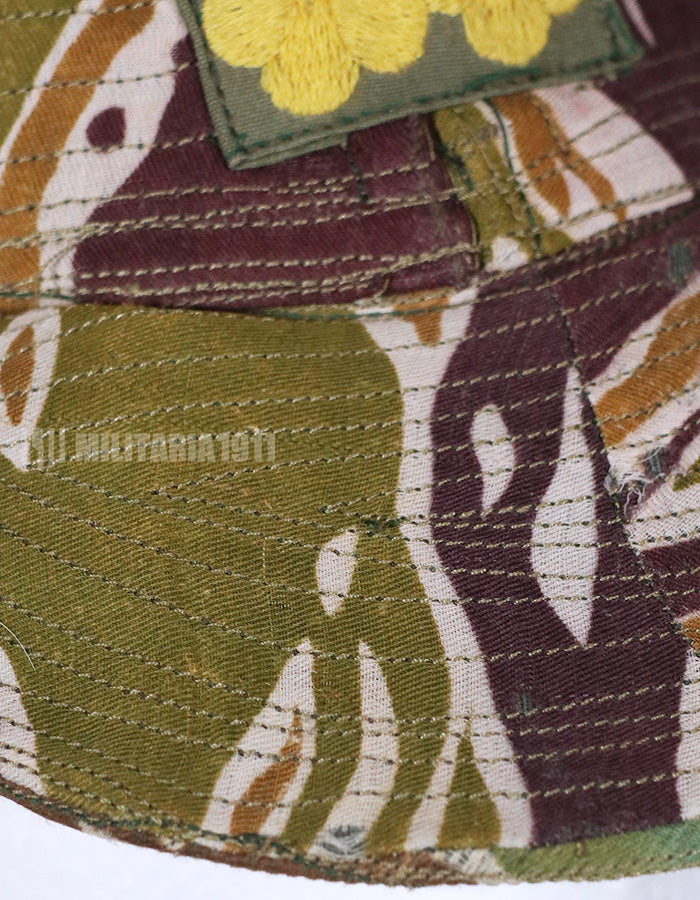 実物生地レプリカ　レイトウォーパターン　タイガーストライプ　ベースボールキャップ