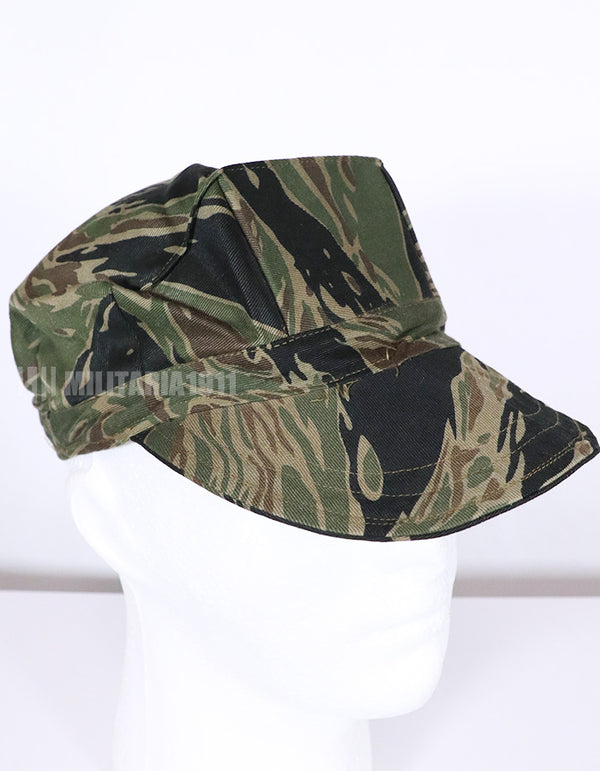 実物生地レプリカ　シルバータイガーストライプ　ユーティリティキャップ　中古品