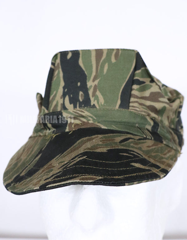 実物生地レプリカ　シルバータイガーストライプ　ユーティリティキャップ　中古品