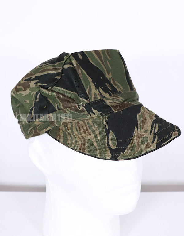 実物生地レプリカ　シルバータイガーストライプ　ユーティリティキャップ　中古品