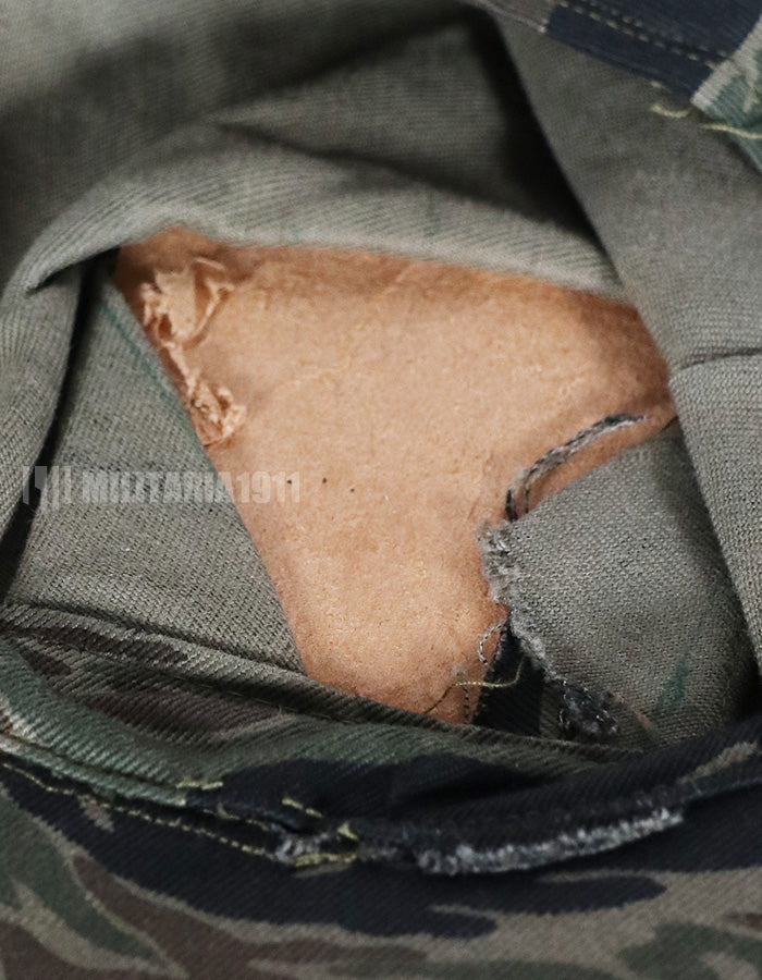 実物生地レプリカ　シルバータイガーストライプ　ユーティリティキャップ　中古品