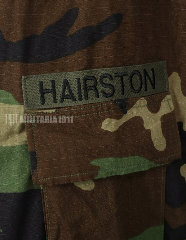 実物　アメリカ陸軍　US Army 29th Infantry Division　ウッドランド迷彩　ジャケット　1999年製