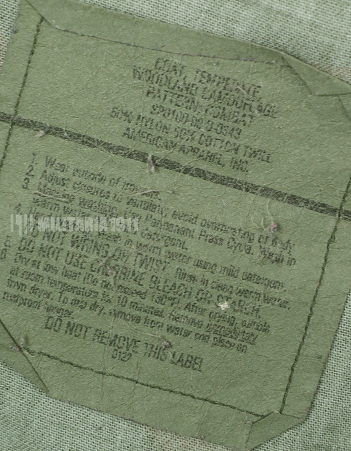 実物　アメリカ空軍　NCO ウッドランド迷彩　ジャケット　パッチ付き　状態悪い　1993年製