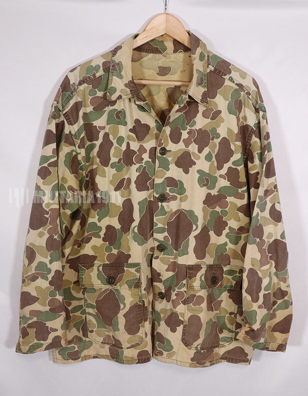 民生品カモフラージュ　フロッグスキンハンティングジャケット　ダックハンター迷彩　中古品　1970年代品