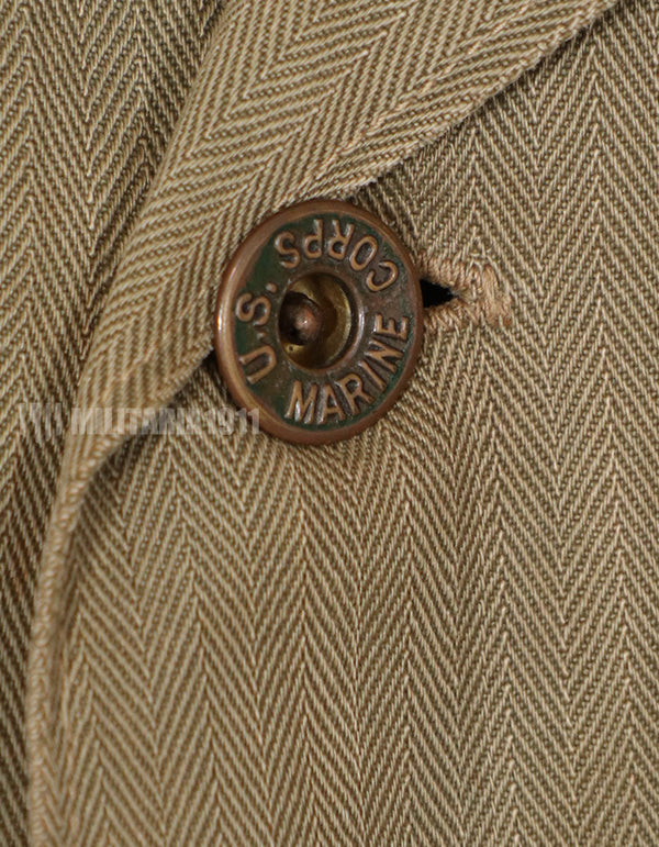 実物　USMC　第二次世界大戦　P-41 HBTユニフォーム　日焼け・破れあり