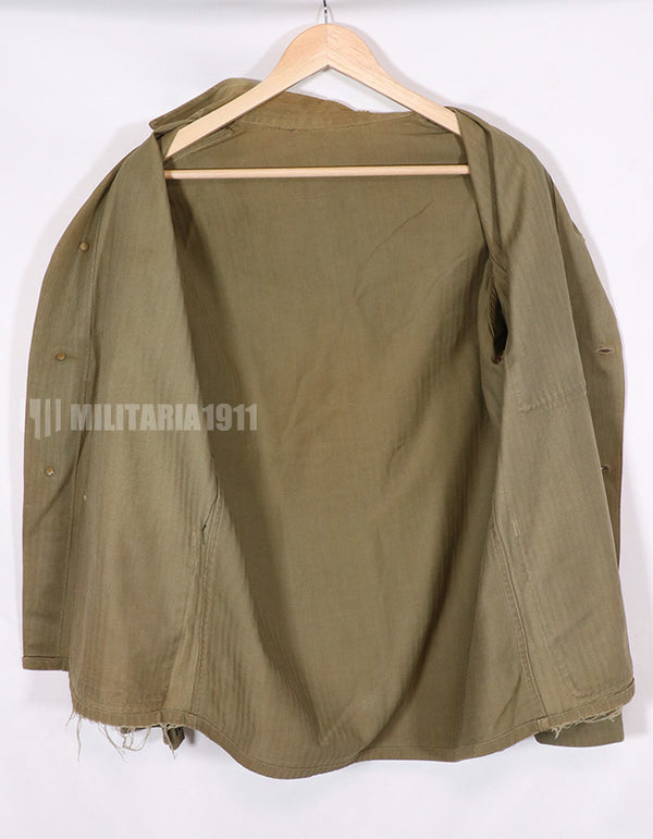 実物　USMC　第二次世界大戦　P-41 HBTユニフォーム　日焼け・破れあり