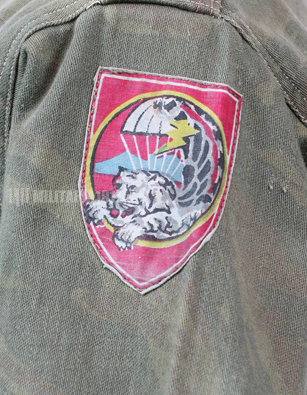 実物　リザード迷彩ジャケット　上下セット　コマンド 電虎