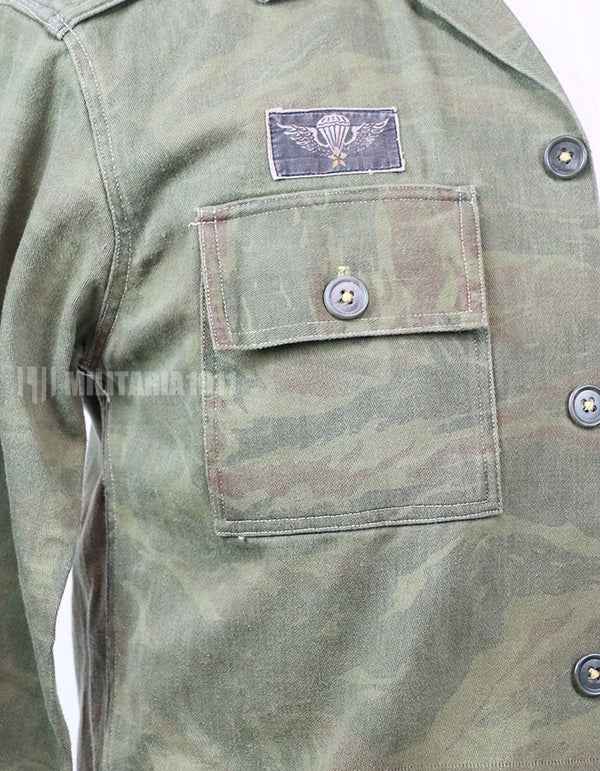 実物　リザード迷彩ジャケット　上下セット　コマンド 電虎