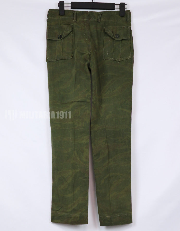 実物　リザード迷彩ジャケット　上下セット　コマンド 電虎