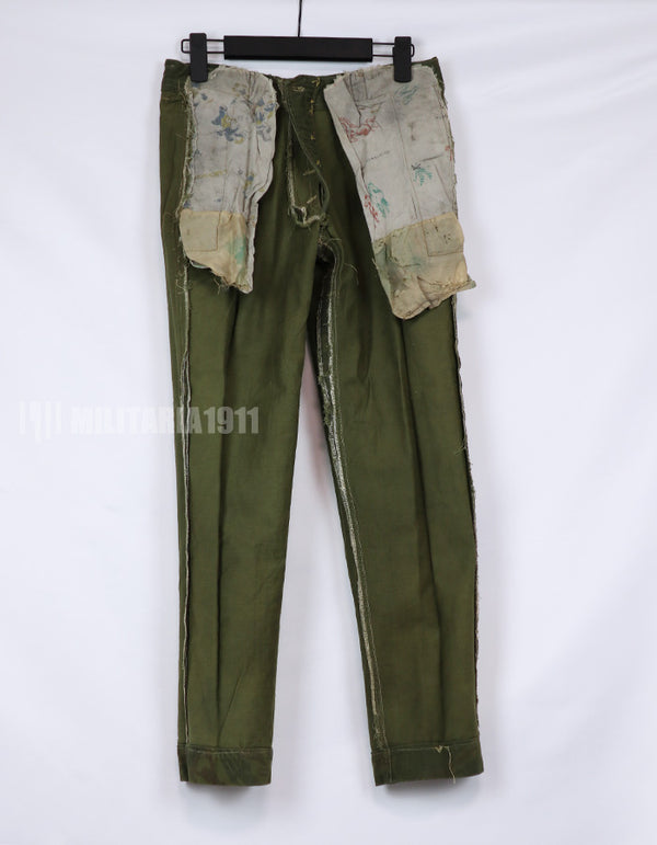 実物　リザード迷彩ジャケット　上下セット　コマンド 電虎