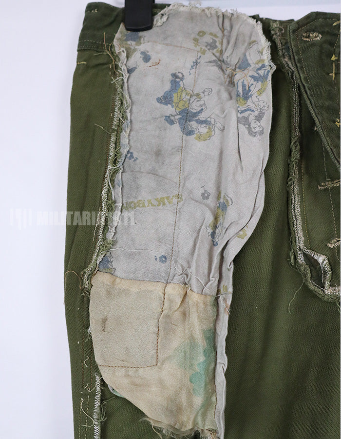 実物　リザード迷彩ジャケット　上下セット　コマンド 電虎