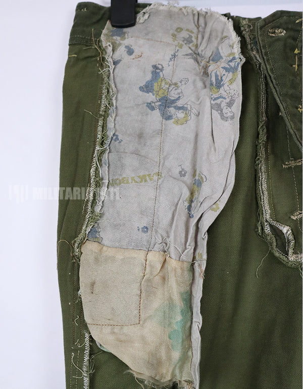 実物　リザード迷彩ジャケット　上下セット　コマンド 電虎