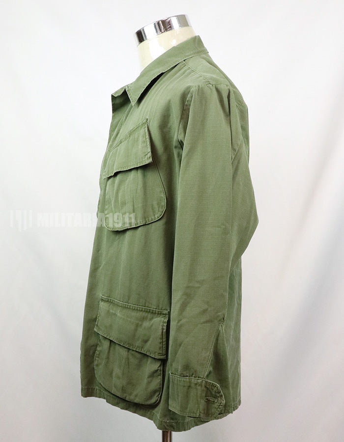 後期型　リップストップ生地　ジャングル・ファティーグ　S-R 一部破損有り 1968年製