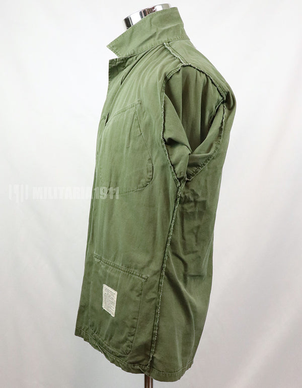 後期型　リップストップ生地　ジャングル・ファティーグ　S-R 一部破損有り 1968年製