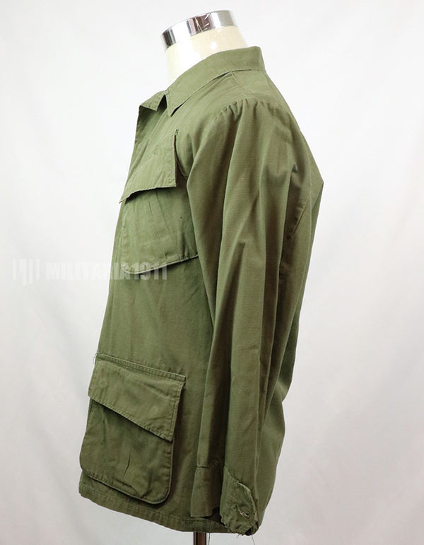 後期型　リップストップ生地　ジャングル・ファティーグ　X-S-S 1970年製 ボタン欠損　破損あり