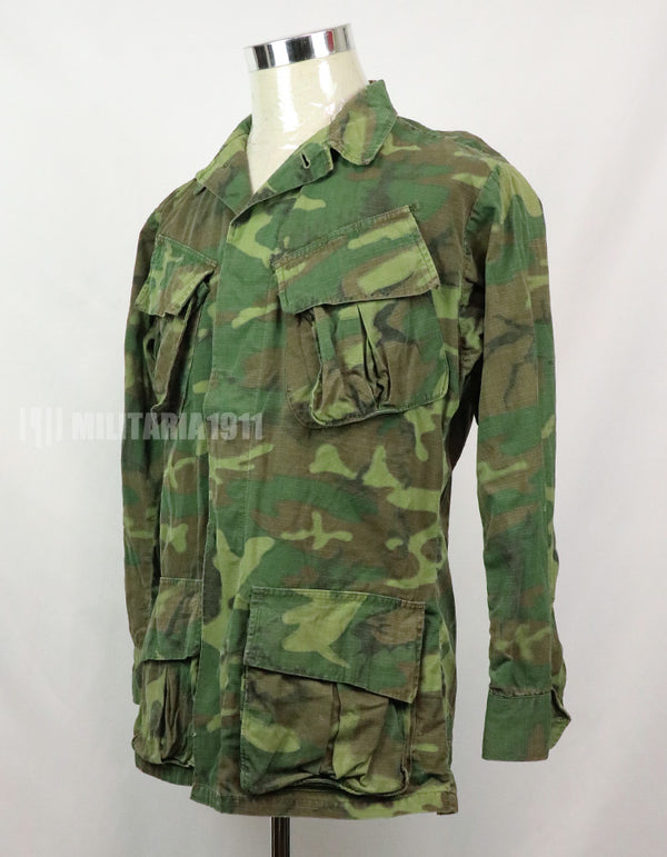 実物　アメリカ軍　ERDL ジャングルファティーグ　放出品　中古品 年代不明　退色あり
