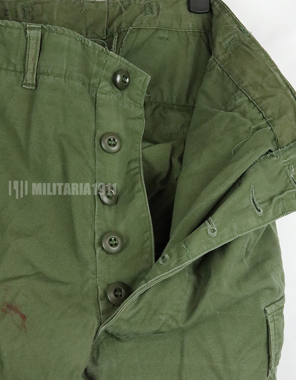 実物　3rd Model　ジャングルファティーグ　パンツ　ノンリップストップ　使用感あり　傷あり　退色あり