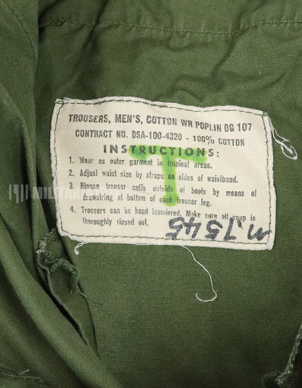 実物　3rd Model　ジャングルファティーグ　パンツ　ノンリップストップ　使用感あり　傷あり　退色あり