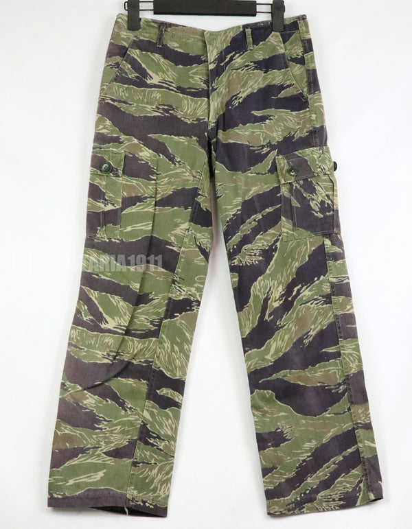 実物　ジョンウェインパターン　タイガーストライプ　Asianカットパンツ　使用感あり　ジッパーフライ改造品　中古品