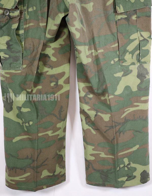 実物　1967年 ポップリン製　ERDL ジャングルファティーグパンツ　ジップフライ