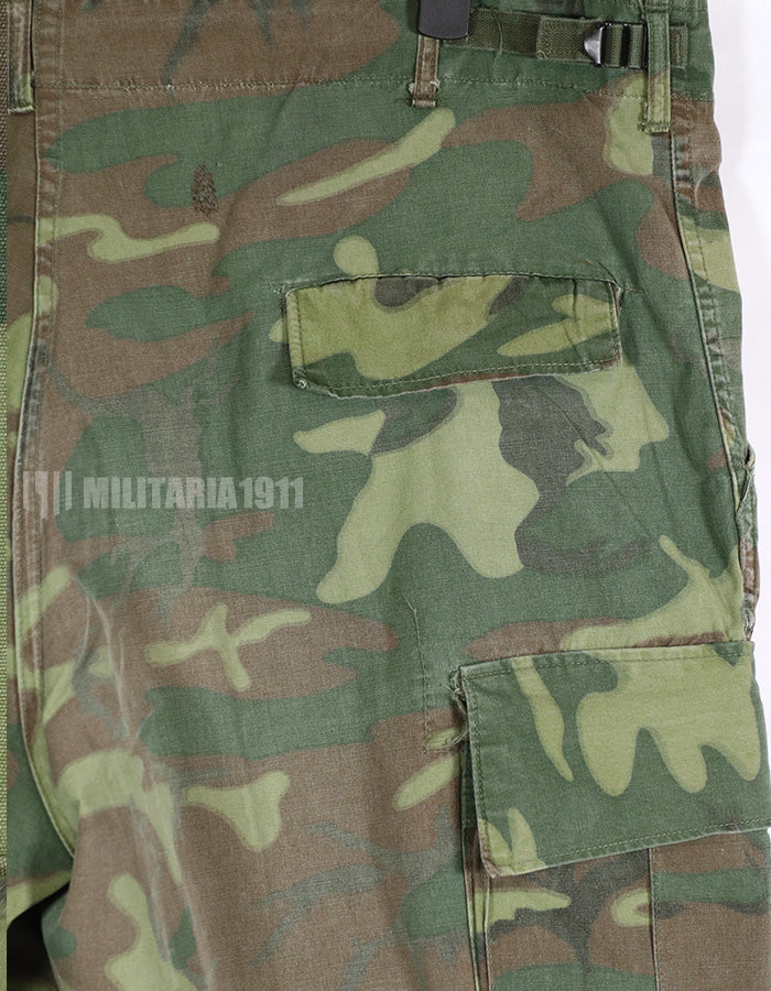 実物　1967年 ポップリン製　ERDL ジャングルファティーグパンツ　ジップフライ