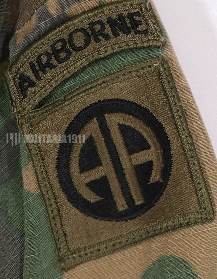 実物　1969年製 アメリカ陸軍　ERDL リップストップ生地　迷彩ジャケット　パッチ付き（後付け）