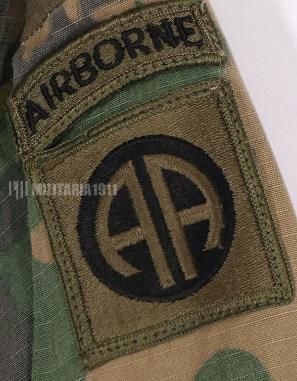 実物　1969年製 アメリカ陸軍　ERDL リップストップ生地　迷彩ジャケット　パッチ付き（後付け）