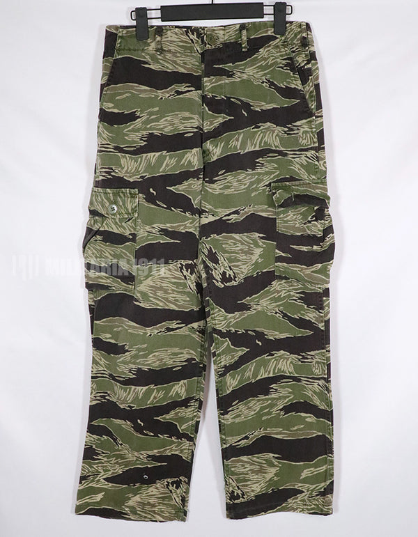 実物　沖縄タイガー　タイガーストライプ　パンツ　別生地補修あり　レア品