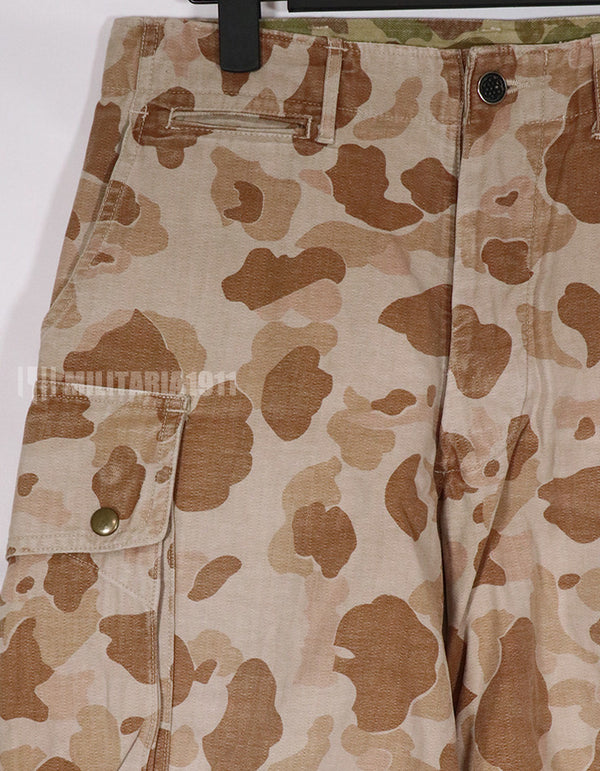 民間品　フロッグスキン　ショーツ　ダックハンター迷彩　退色あり　状態よい