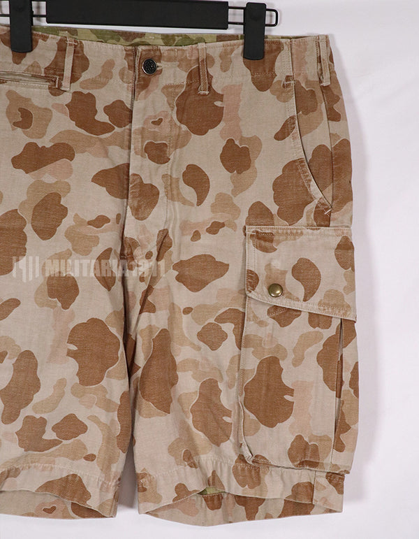 民間品　フロッグスキン　ショーツ　ダックハンター迷彩　退色あり　状態よい