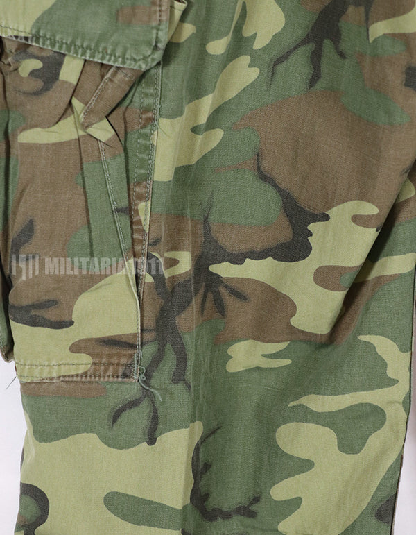 実物　ポップリン製　ERDL ジャングルファティーグ パンツ　ノンリップ　中古品