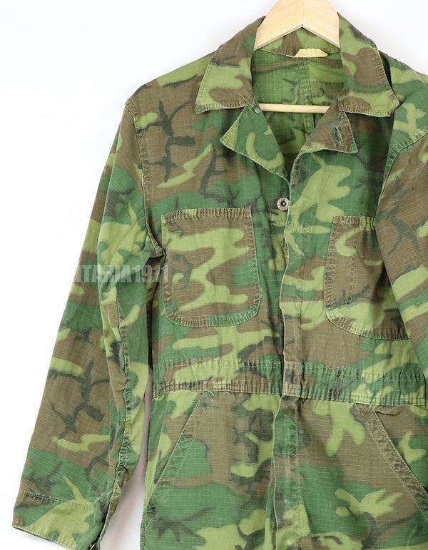 レプリカ扱い　実物ERDL生地使用　カバーオール　ハンティング用民生品　中古品