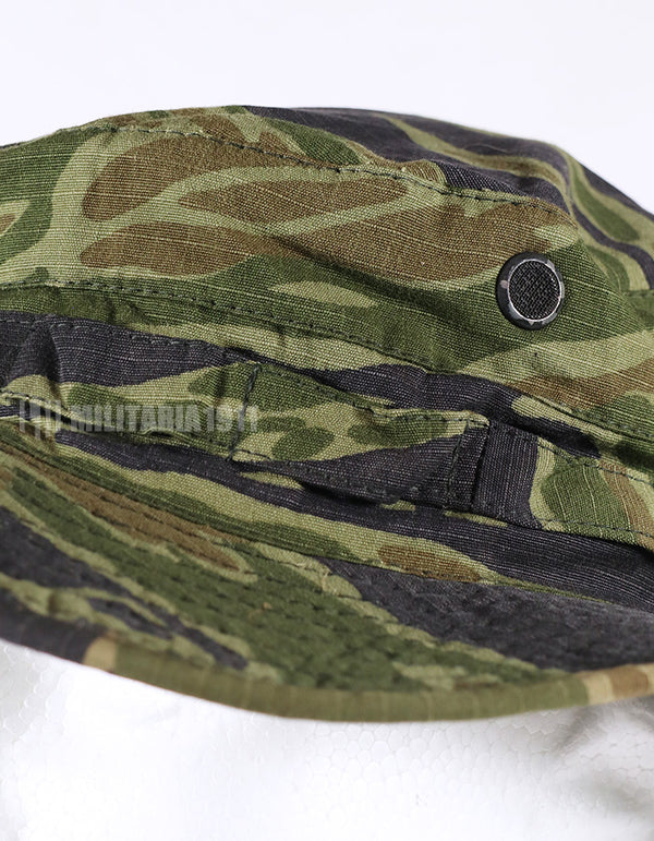 実物生地使用　タイガーストライプ　ロングブリムブーニーハット　レプリカ　複数在庫　中古品